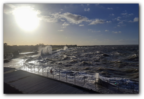 Minnis Bay at spring tide, 8th January 2019